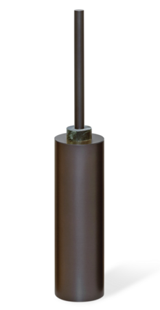 Decor Walther WC Bürstengarnitur Century SBG - Dunkelbronze + Dekorring Marmor Grün