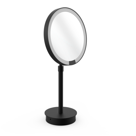 Decor Walther Just Look Plus SR - LED Standkosmetikspiegel Beleuchtet: Schwarz Matt