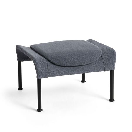 HAY Living Hay O2 Ottoman Filzgleiter, Stahl pulverbeschichtet schwarz, Lift - Soft Grey