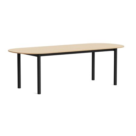 HAY Living Länglicher Esstisch Annex von Hay L: 240 cm, Eiche Wasser lackiert, Charcoal