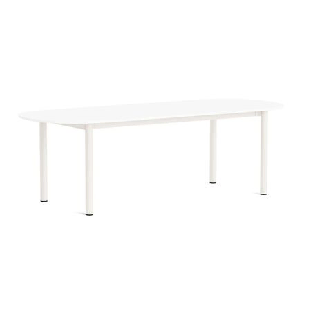 HAY Living Länglicher Esstisch Annex von Hay L: 240 cm, Laminate White, Cream white