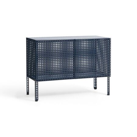 HAY Living Hay Perforated Cabinet Floor Steel Blue, Klein