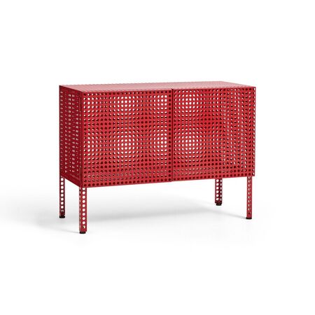 HAY Living Hay Perforated Cabinet Floor Wine Red, Klein