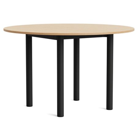 HAY Living Runder Esstisch Annex von Hay Ø: 120 cm , Eiche Wasser lackiert, Charcoal