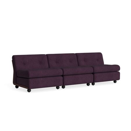 HAY Living Hay Amanta 3 Seater Burgundy Red, Turf - Burgundy