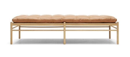 Carl Hansen & Søn OW150 Daybed mit Lederbezug - Eiche geseift - Leder Sif 95 - braun