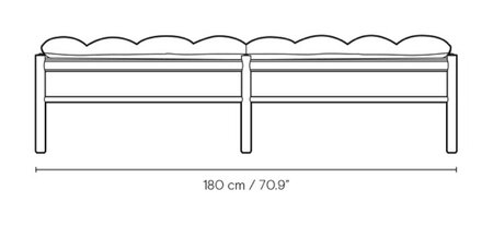 Carl Hansen & Søn OW150 Daybed mit Lederbezug