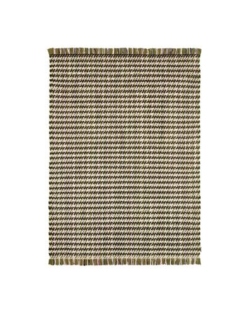 Kvadrat Dashes - Teppich - (0931 - Green/Black/Creme)