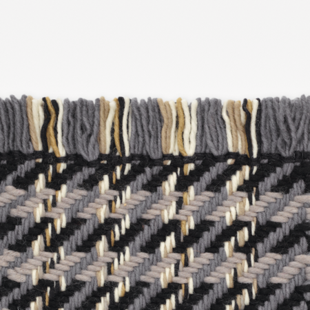 Kvadrat Dashes - Teppich - (0181 - Grey/Black)