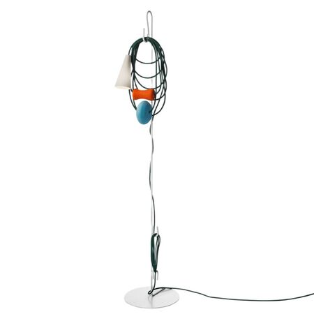 Foscarini Stehleuchte Filo Boden von Foscarini  Hellrosa RAL 3015, Teodora, Weiss / Weiss