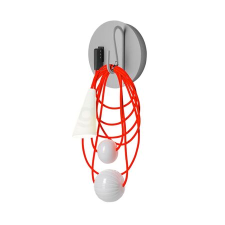 Foscarini Wandleuchte Filo von Foscarini  Hellrosa RAL 3015, Eastern Coral, Weiss / Weiss
