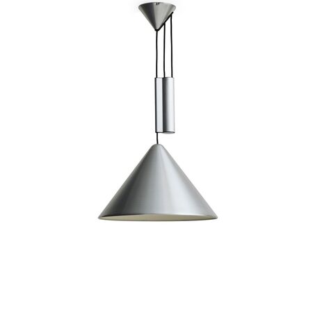 HAY Living Höhenverstellbare Pendelleuchte Compass von Hay Brushed aluminium