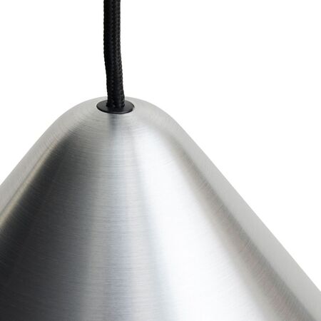 HAY Living Höhenverstellbare Pendelleuchte Compass von Hay Brushed aluminium