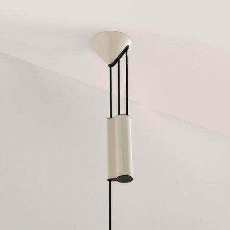 HAY Living Höhenverstellbare Pendelleuchte Compass von Hay Oyster White
