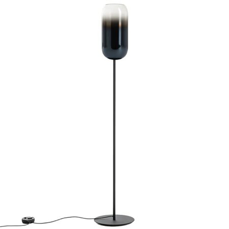 Artemide Artemide Gople Stehleuchte Hellrosa RAL 3015, Weiss / Weiss, Schwarz / Saphirblau