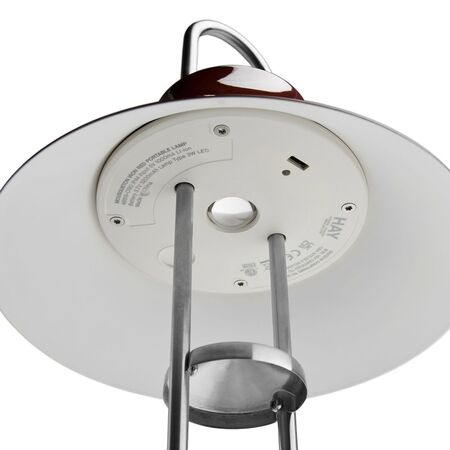HAY Living Tragbare Leuchte Mousqueton von Hay Iron Red