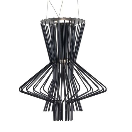 Foscarini Pendelleuchte Allegretto Ritmico Sospensione von Foscarini  H 10 m - Graphit