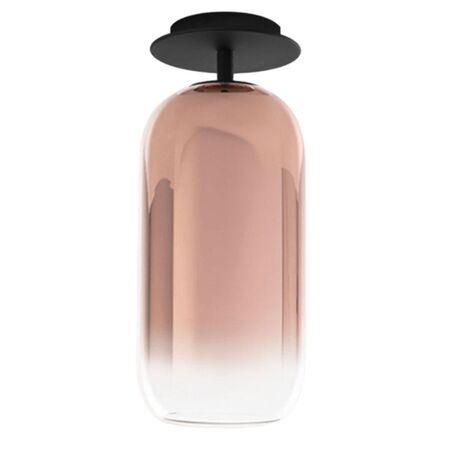 Artemide Gople Mini Deckenleuchte von Artemide Schwarz / Kupfer