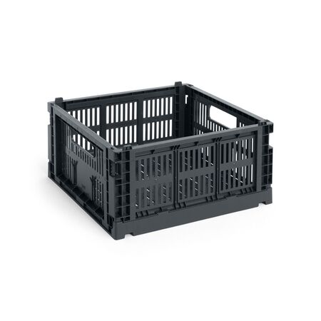 HAY Living Colour Crate Medium Square von Hay Charcoal