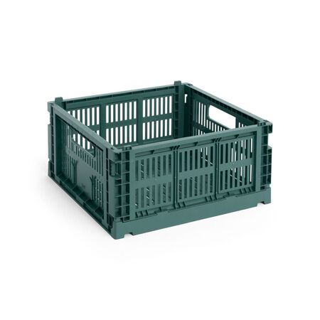 HAY Living Colour Crate Medium Square von Hay Dark green