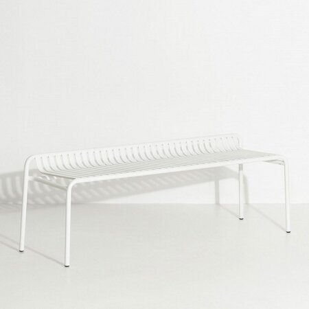 Petite Friture Week-end Garden bench without back - white