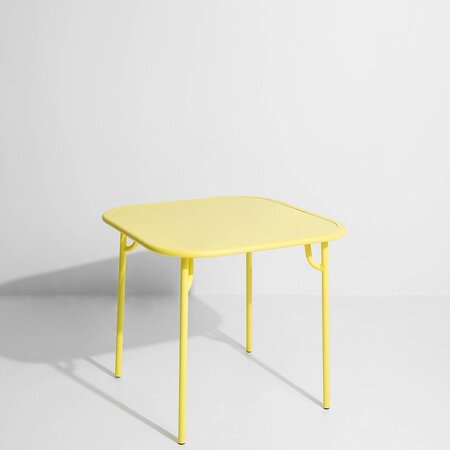 Petite Friture WEEK-END - Dining Square Table - Plain-08-Yellow