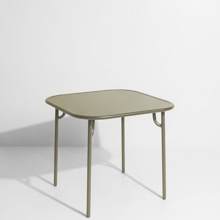 Petite Friture WEEK-END - Dining Square Table - Plain-15-Jade Green