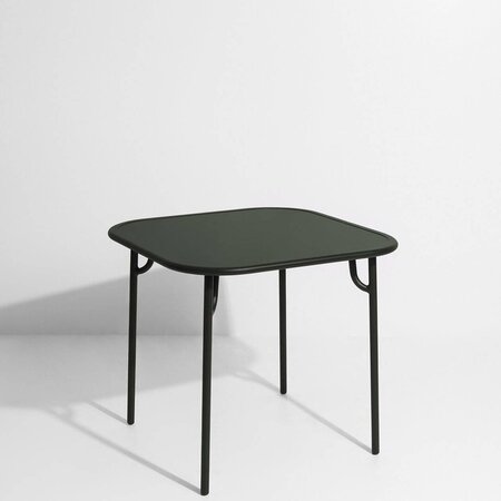 Petite Friture WEEK-END - Dining Square Table - Plain-18-Glass Green