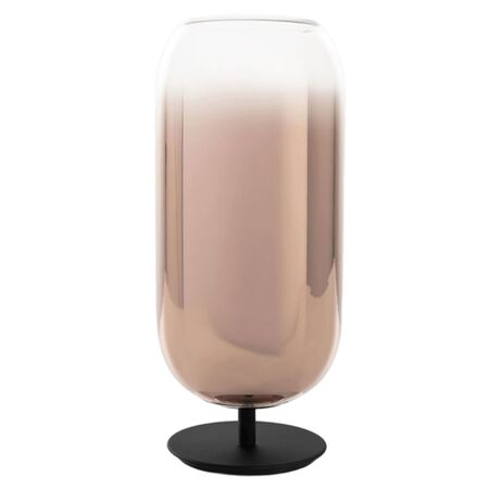 Artemide Artemide Gople Tischleuchte Hellrosa RAL 3015, Weiss / Weiss, Schwarz / Kupfer