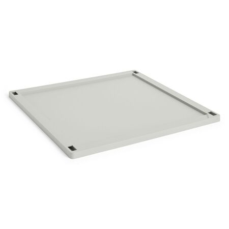 HAY Accessoires Colour Crate Lid Metal Large Plastic von Hay Grey
