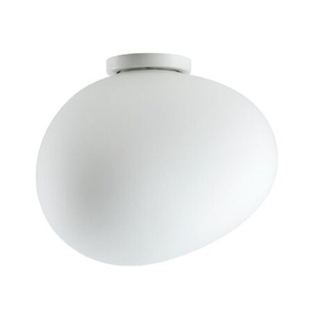 Foscarini Wandleuchte Gregg semi Parete von Foscarini  Bianco / Bianco, Gregg grande semi 1