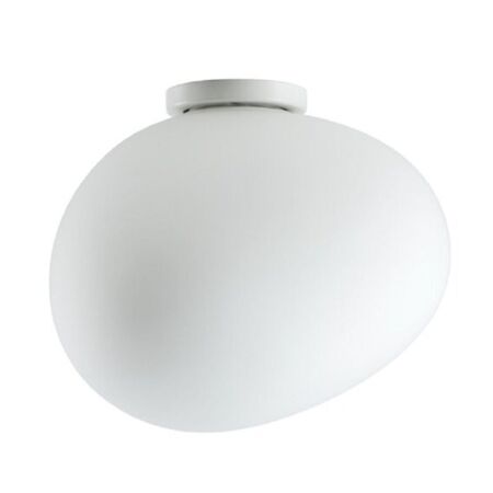 Foscarini Wandleuchte Gregg semi Parete von Foscarini  Bianco / Bianco, Gregg grande semi 2