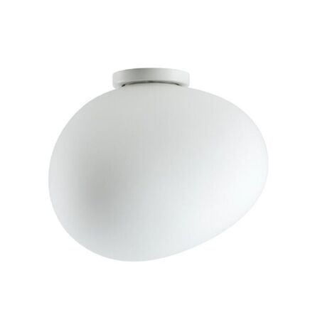 Foscarini Wandleuchte Gregg semi Parete von Foscarini  Bianco / Bianco, Gregg media semi 2