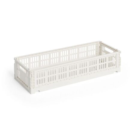 HAY Accessoires Colour Crate Mini Oblong von Hay Off-White