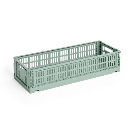 HAY Accessoires Colour Crate Mini Oblong von Hay Sage green
