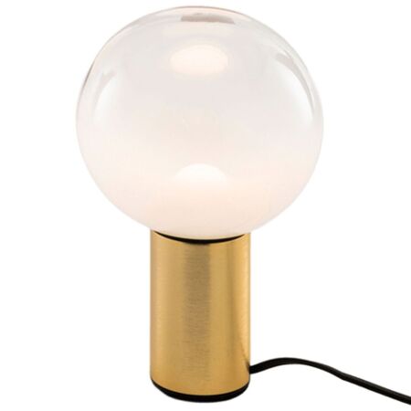 Artemide Artemide Laguna Tavolo Tischleuchte Hellrosa RAL 3015, Weiss / Weiss, Messing - ø 16 cm