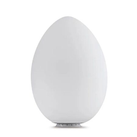 FontanaArte Tischleuchte Uovo 2646 von FontanaArte  Hellrosa RAL 3015, Weiss / Weiss, weiß/Glas/mittel/Ø 27 x 44