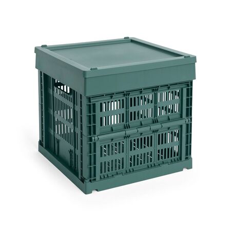 HAY Accessoires Colour Crate Cube von Hay Dark green