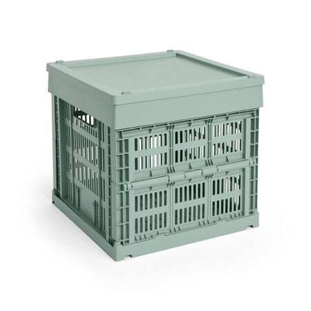 HAY Accessoires Colour Crate Cube von Hay Sage green