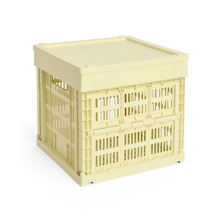 HAY Accessoires Colour Crate Cube von Hay Light yellow 