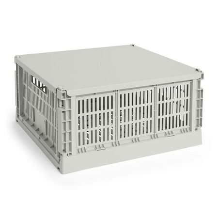 Aufbewahrungsbox Colour Crate Square L von Hay, Grey