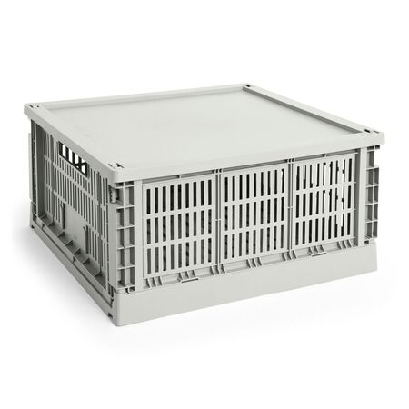 Aufbewahrungsbox Colour Crate Square L von Hay, Grey