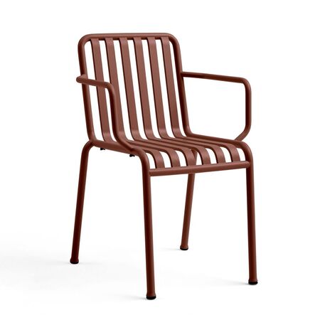 HAY Living Palissade Chair Eisenrot, Mit Armlehnen