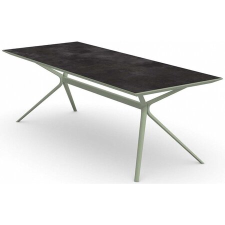 Fast Moai Outdoor Esstisch Stein - Gestell Grüner Tee