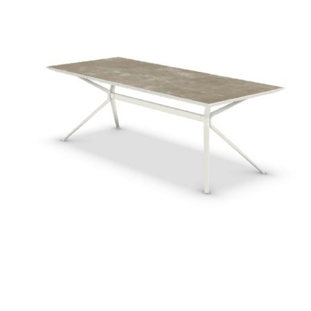 Fast Moai Outdoor Tisch Stein Rechteckig - Haselnussbraun-Weiss