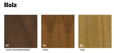 EMU Shine Tisch quadratish Tischplatte Teak 79x79 - Holz