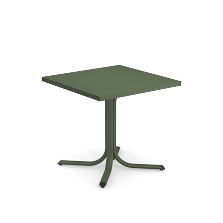 Emu Table System Tavolo Bordo Squadrato 80x80 - 17 Militärgrün