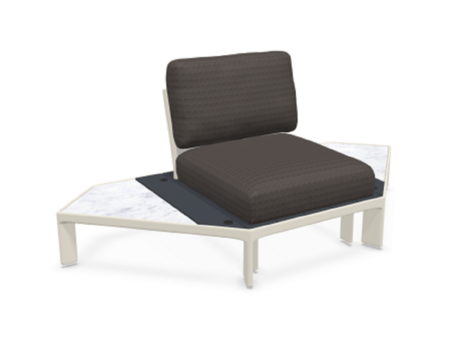 Emu Tami 769 Outdoor Sofa Eckmodul - 23 Weiss - 34 Basaltina - 35 Weiss Statuario-900/05 Schwarz