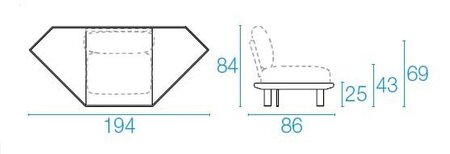 Emu Tami 769 Outdoor Sofa Eckmodul