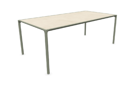 Emu Terramare Rechteckiger Tisch mit Platte aus Steinzeug 725 - Grau/Grun - Greige